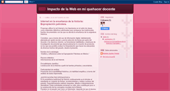 Desktop Screenshot of impactodelawebenmiquehacerdocente.blogspot.com