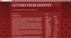 Desktop Screenshot of lettersfromsheppey.blogspot.com