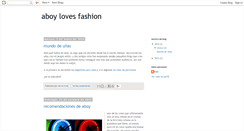 Desktop Screenshot of aboylovesfashion.blogspot.com