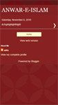 Mobile Screenshot of anwar-e-islam.blogspot.com
