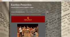 Desktop Screenshot of escritosprescritos.blogspot.com