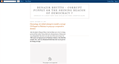 Desktop Screenshot of benazirbhuttocorruption.blogspot.com