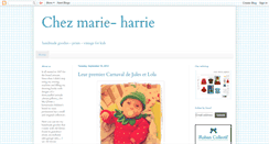 Desktop Screenshot of chezmarie-harrie.blogspot.com