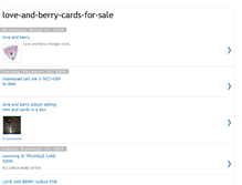 Tablet Screenshot of love-and-berry-cards-for-sale.blogspot.com