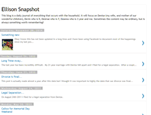 Tablet Screenshot of ellisonsnapshot.blogspot.com