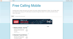 Desktop Screenshot of freecallingmobile.blogspot.com