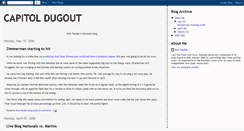 Desktop Screenshot of capitoldugout.blogspot.com