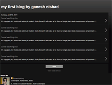 Tablet Screenshot of ganeshnishad.blogspot.com