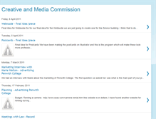 Tablet Screenshot of creativeandmediacommission.blogspot.com