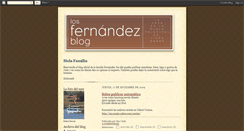 Desktop Screenshot of losfernandezblog.blogspot.com
