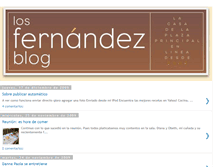 Tablet Screenshot of losfernandezblog.blogspot.com