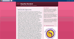 Desktop Screenshot of equalitystandard.blogspot.com