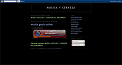 Desktop Screenshot of musicaycerveza.blogspot.com