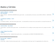 Tablet Screenshot of musicaycerveza.blogspot.com