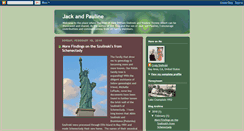 Desktop Screenshot of jackandpauline.blogspot.com