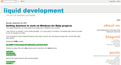 Desktop Screenshot of liquiddevelopment.blogspot.com