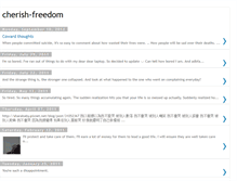 Tablet Screenshot of cherish-freedom.blogspot.com