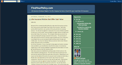 Desktop Screenshot of findyourpolicy.blogspot.com