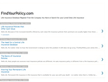 Tablet Screenshot of findyourpolicy.blogspot.com