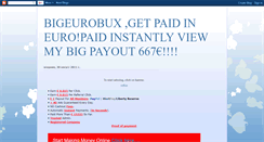 Desktop Screenshot of bigeurobuxcash.blogspot.com