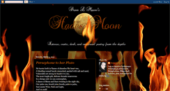 Desktop Screenshot of hadesmoonpoetry.blogspot.com