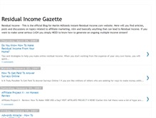 Tablet Screenshot of instant-residual-income.blogspot.com