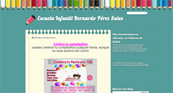 Desktop Screenshot of escuelainfantilbernardoperezsales.blogspot.com