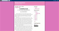 Desktop Screenshot of dream-sanctuary.blogspot.com