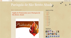 Desktop Screenshot of paroquiadesaobentoabade.blogspot.com