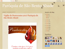 Tablet Screenshot of paroquiadesaobentoabade.blogspot.com