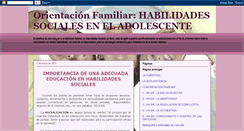 Desktop Screenshot of habilidadessocialesenlafamilia.blogspot.com