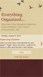 Mobile Screenshot of everythingorganizednow.blogspot.com