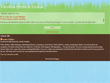 Tablet Screenshot of carolinafarmsandestates.blogspot.com