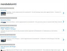 Tablet Screenshot of mondodolomiti.blogspot.com