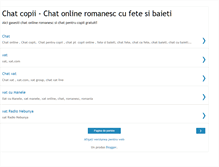 Tablet Screenshot of chat-copii.blogspot.com