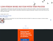 Tablet Screenshot of lessstressmoresuccessprayer.blogspot.com