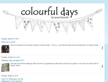 Tablet Screenshot of colourfuldaysbyannabennett.blogspot.com