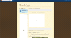 Desktop Screenshot of elcaballobayo.blogspot.com