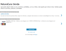 Tablet Screenshot of naturacura-tienda.blogspot.com