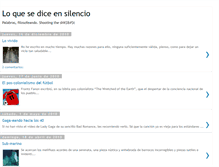 Tablet Screenshot of loquesediceensilencio.blogspot.com