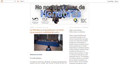 Desktop Screenshot of nonosolvidamosdehonduras.blogspot.com