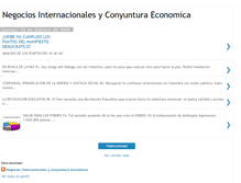 Tablet Screenshot of negociosinternacionalesyeconomia.blogspot.com