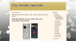 Desktop Screenshot of flipminohdcamcorders.blogspot.com