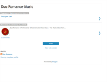 Tablet Screenshot of duoromancemusic.blogspot.com