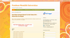 Desktop Screenshot of panduan-universitas.blogspot.com