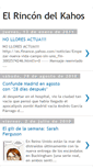 Mobile Screenshot of elrincondelkahos.blogspot.com