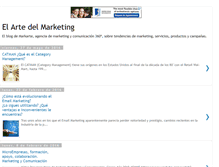 Tablet Screenshot of elartedelmarketing.blogspot.com