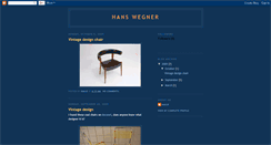 Desktop Screenshot of hanswegner.blogspot.com