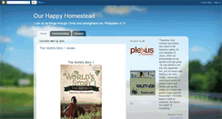 Desktop Screenshot of ourhappyhomestead-freeman.blogspot.com