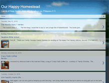 Tablet Screenshot of ourhappyhomestead-freeman.blogspot.com